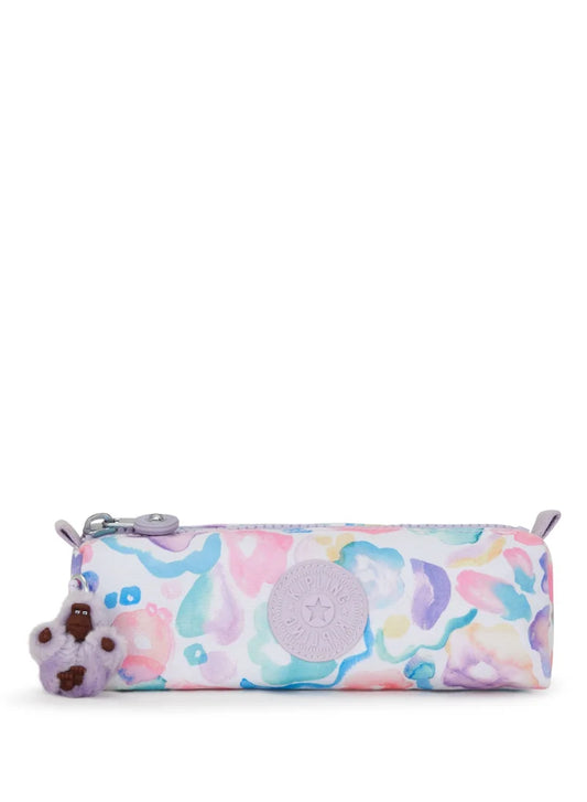 Kipling Freedom Medium Pencase Aqua Flowers