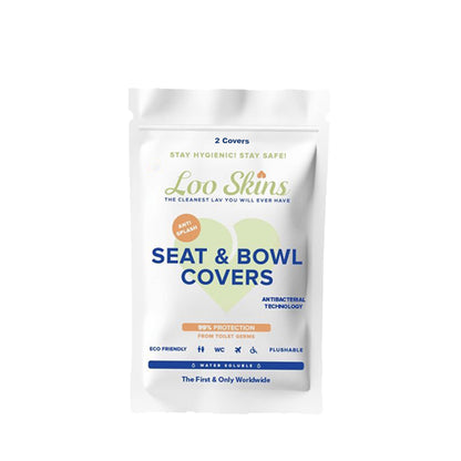 Loo Skins - Seat & Bowl Covers 5 Double Sachets  | 10 pc