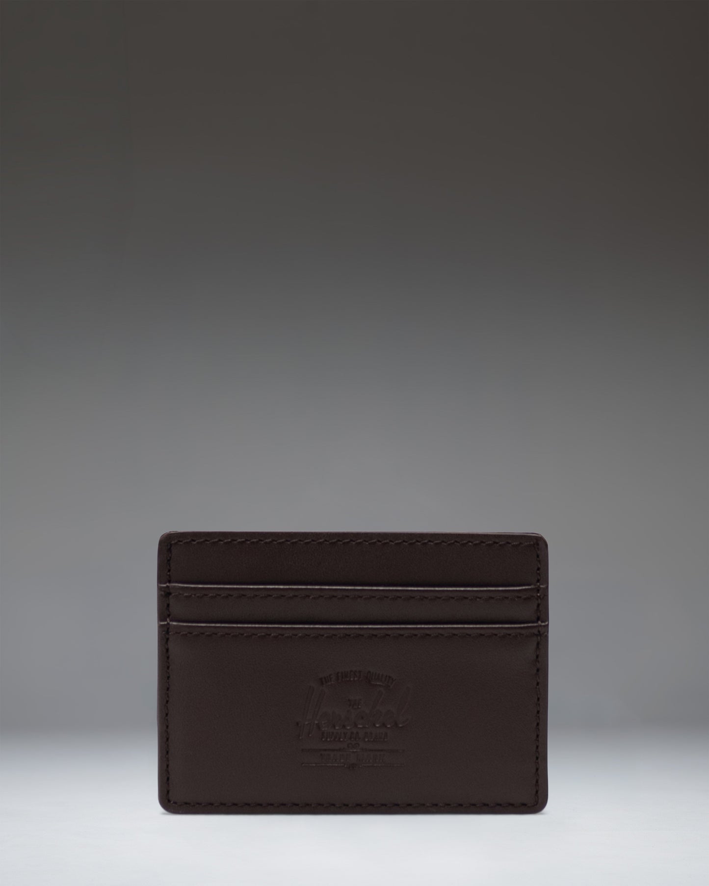 Herschel Charlie Cardholder Wallet in Brown leather, front view