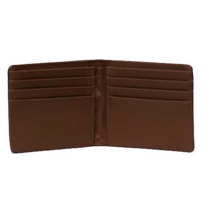 Herschel Roy RFID Wallet in Saddle Brown vegan leather, back view
