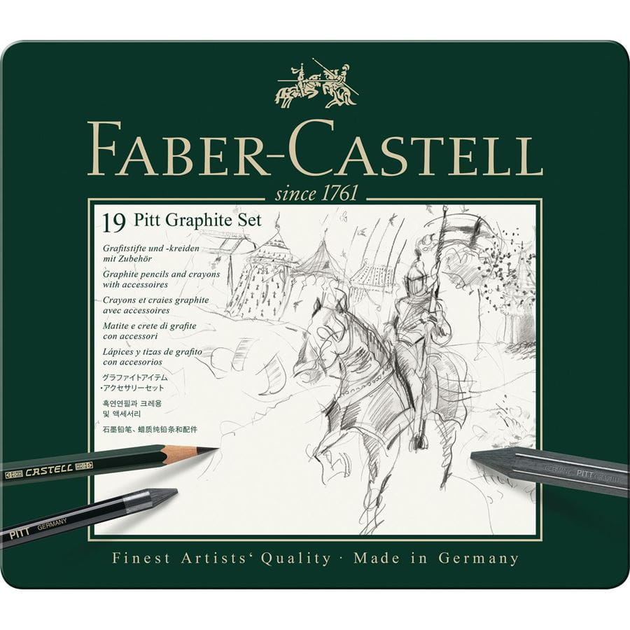 Faber-Castell Pitt Graphite drawing set medium tin