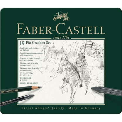 Faber-Castell Pitt Graphite drawing set medium tin