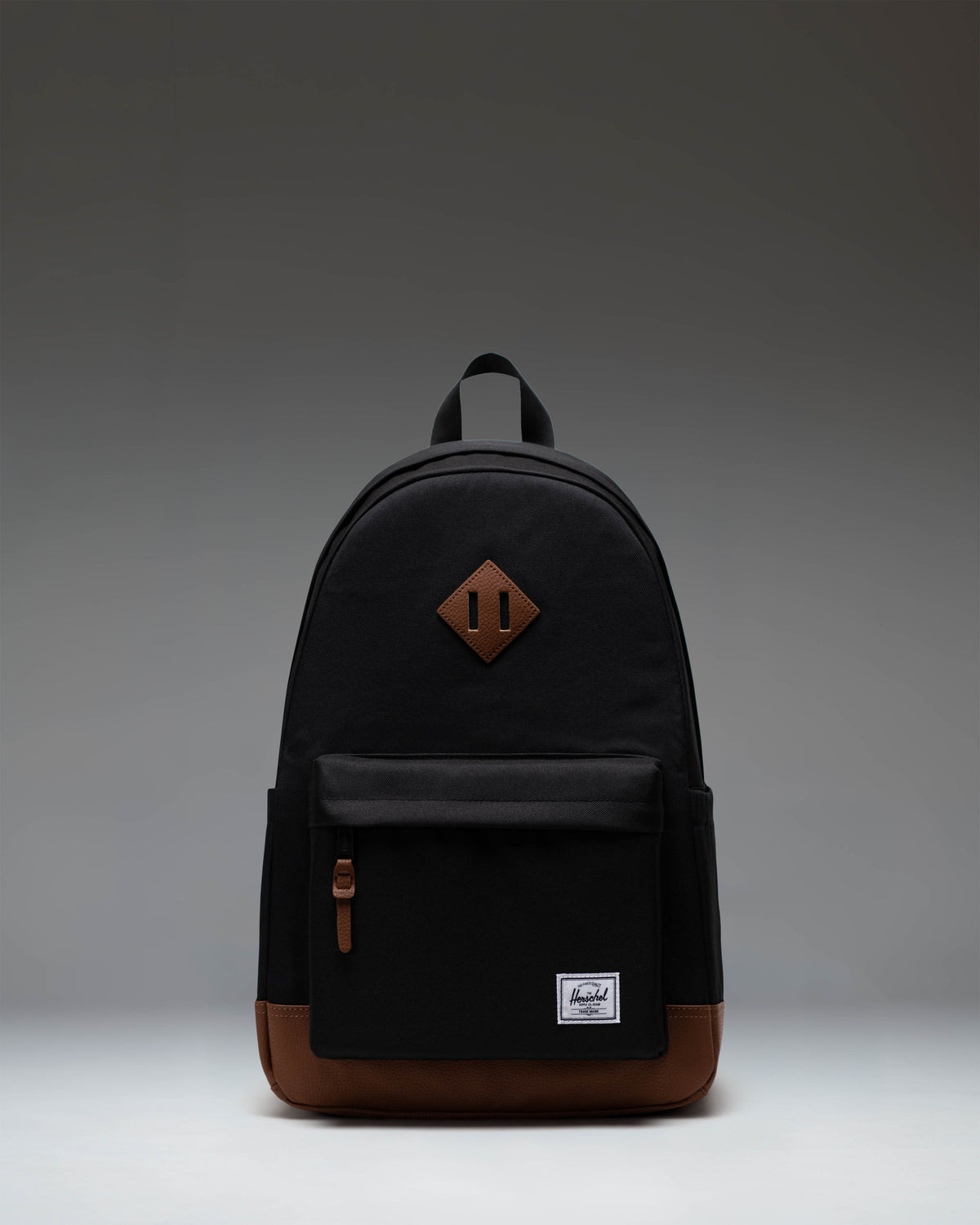 Herschel Heritage Backpack Black/Tan - front view