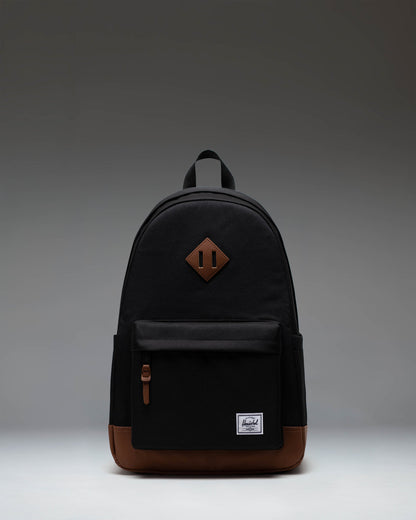 Herschel Heritage Backpack Black/Tan - front view