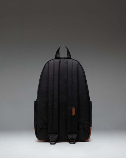 Herschel Heritage Backpack Black/Tan - side/detail view