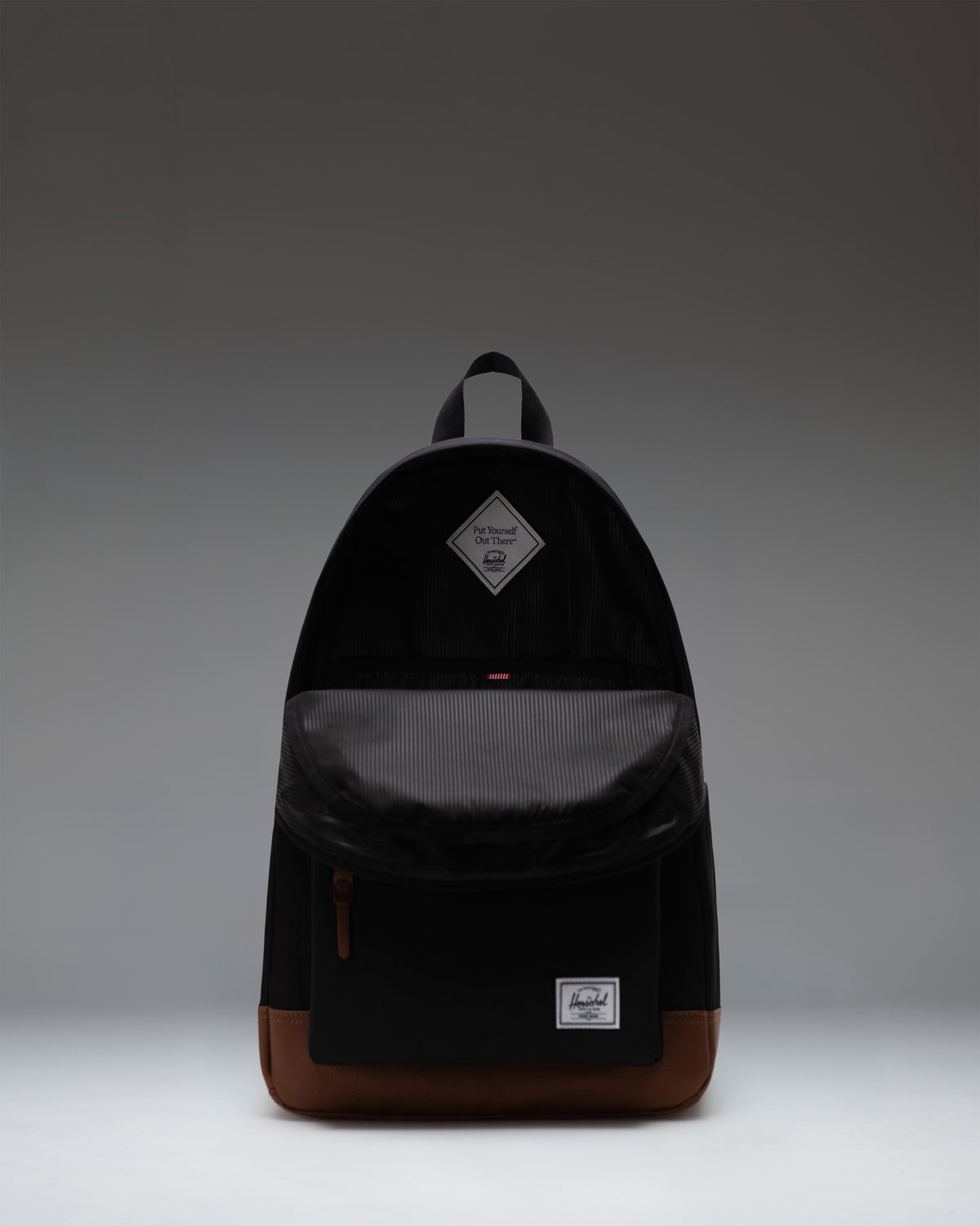 Herschel Heritage Backpack Black/Tan - back view