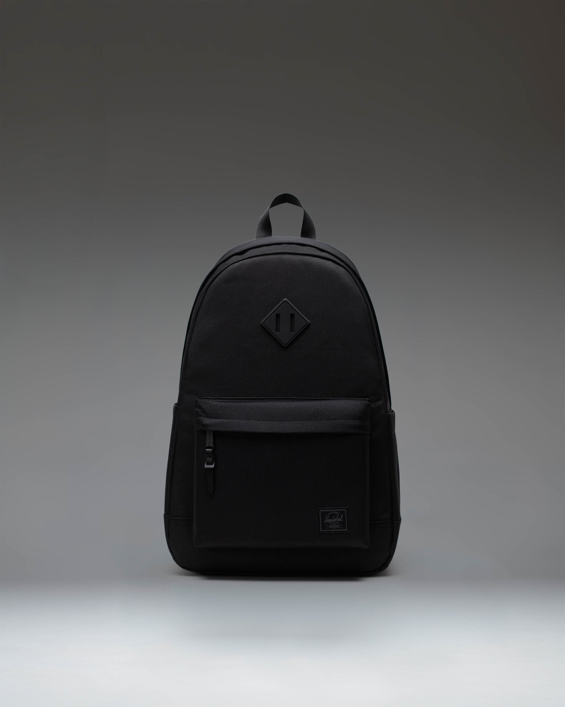 Herschel Heritage Backpack Black Tonal 24L - front studio shot