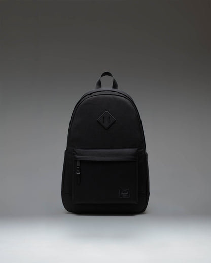 Herschel Heritage Backpack Black Tonal 24L - front studio shot