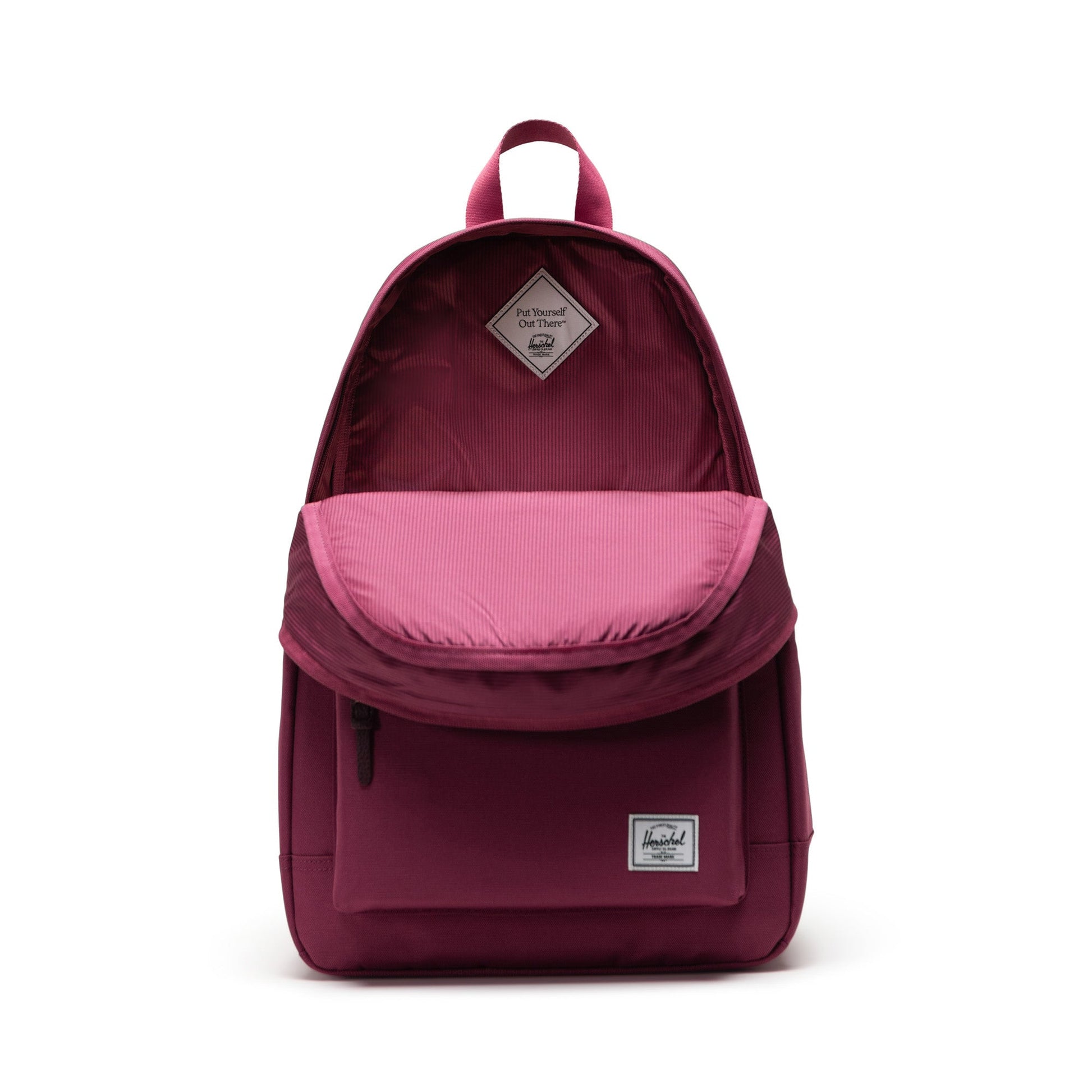 Herschel Heritage Backpack in Violet Quartz, 24L, side angle