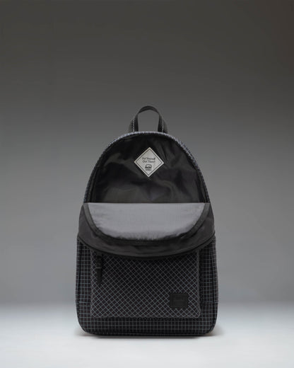 Herschel Heritage Backpack Grid Black - lifestyle worn