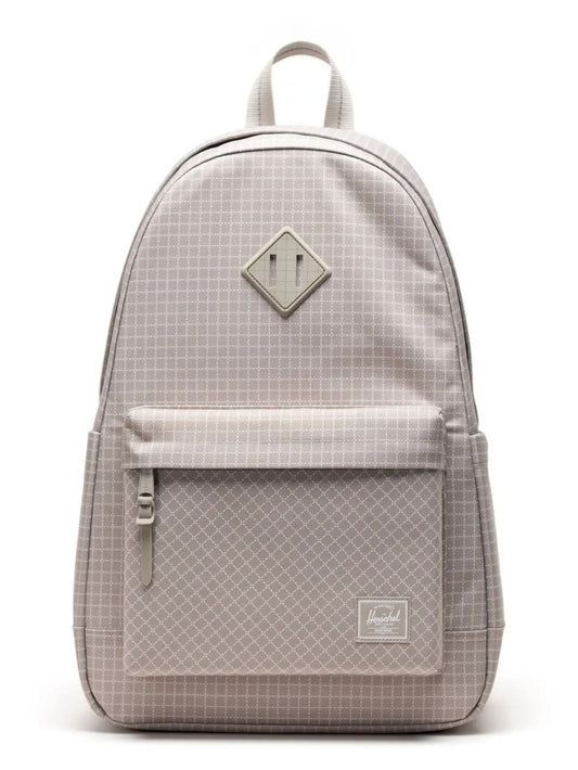 Herschel Heritage Backpack in Grid - London Fog, front view