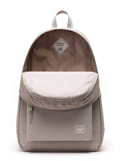 Herschel Heritage Backpack in Grid - London Fog, side view