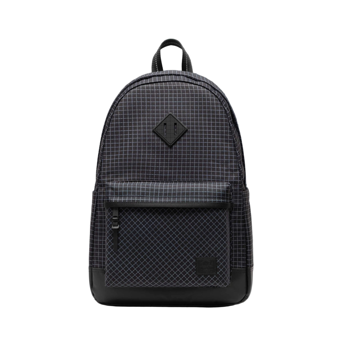 Herschel Heritage Backpack Grid Black/Black 24L - front view