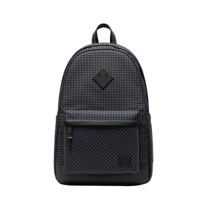 Herschel Heritage Backpack Grid Black/Black 24L - front view
