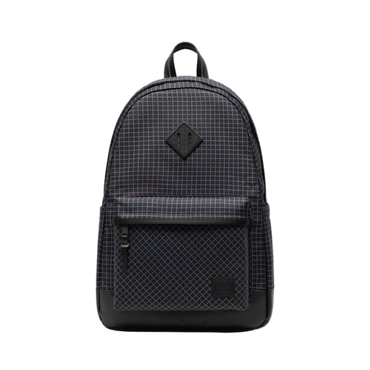 Herschel Heritage Backpack Grid Black/Black 24L - front view