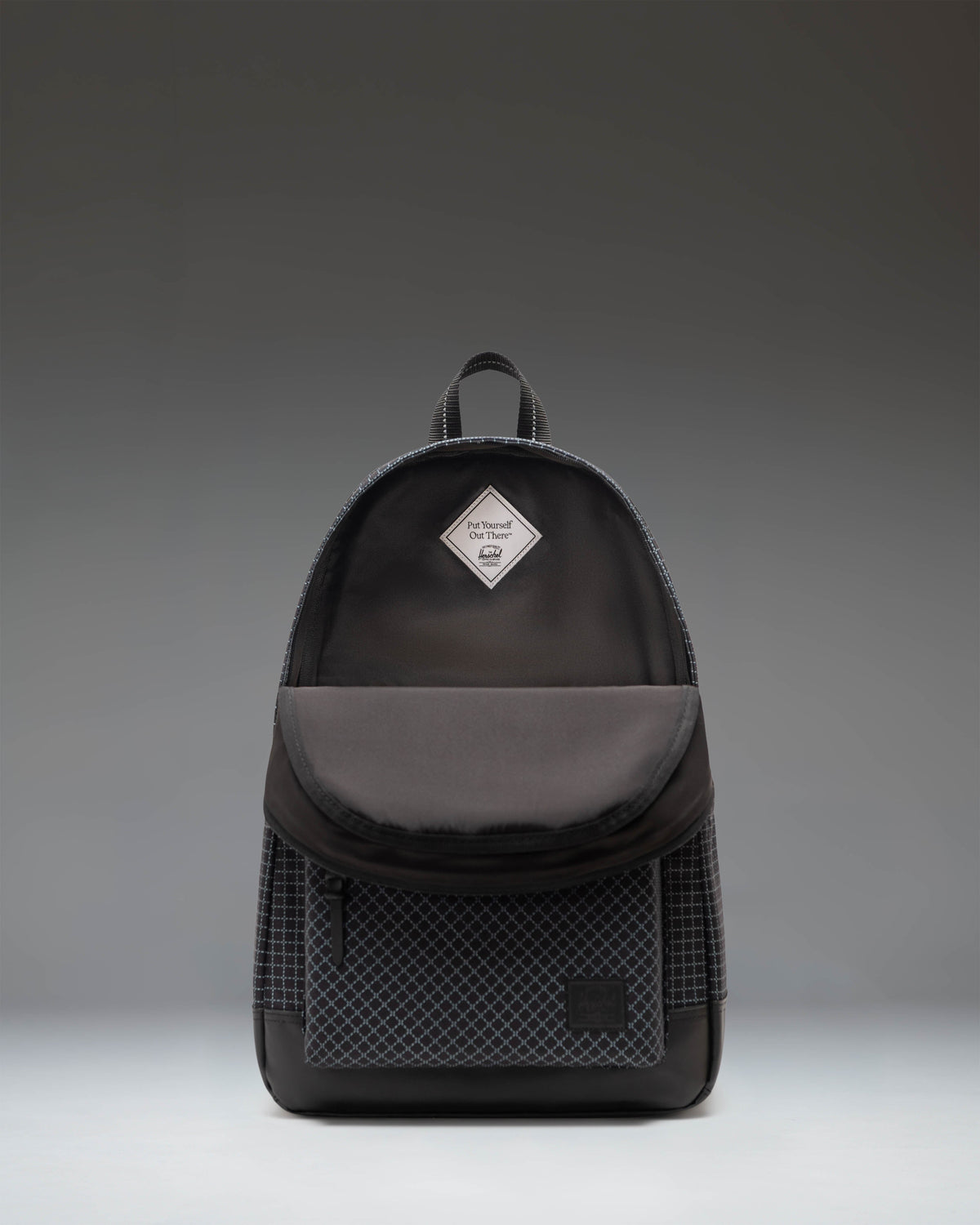 Herschel Heritage Backpack Grid Black/Black 24L - lifestyle view