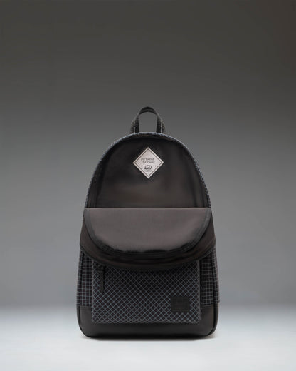 Herschel Heritage Backpack Grid Black/Black 24L - lifestyle view