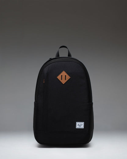 Herschel Seymour Backpack in Black, 26L, front view