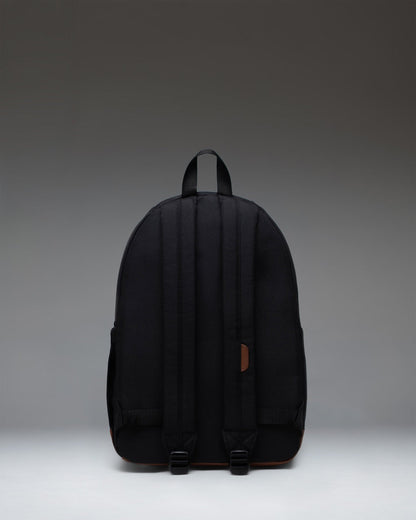 Herschel Pop Quiz Backpack Black/Tan 25L - back view
