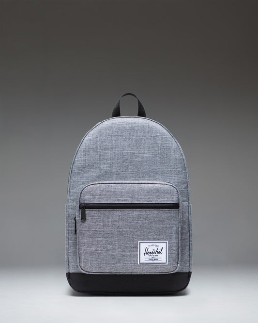 Herschel Pop Quiz Backpack Raven Crosshatch 25L - front view