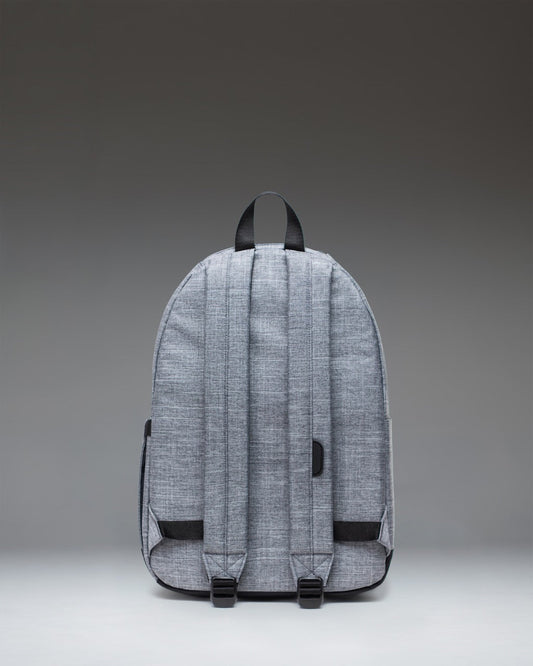 Herschel Pop Quiz Backpack Raven Crosshatch 25L - side view — BambiniJO Jordan