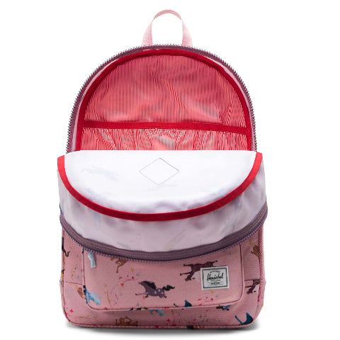 Herschel Heritage Youth X-Large Backpack in Wild Horses print - side angle — BambiniJO Jordan