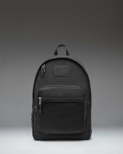 Herschel Kaine Backpack in Black, 28L, front view on white background