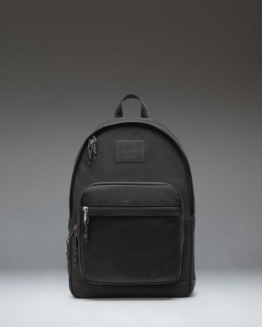 Herschel Kaine Backpack in Black, 28L, front view on white background