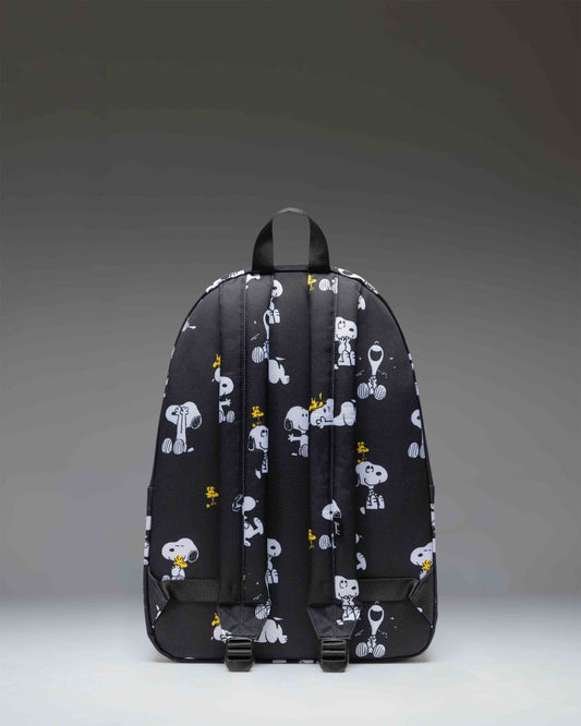 Herschel Classic XL Backpack Snoopy and Woodstock Black - side view — BambiniJO Jordan
