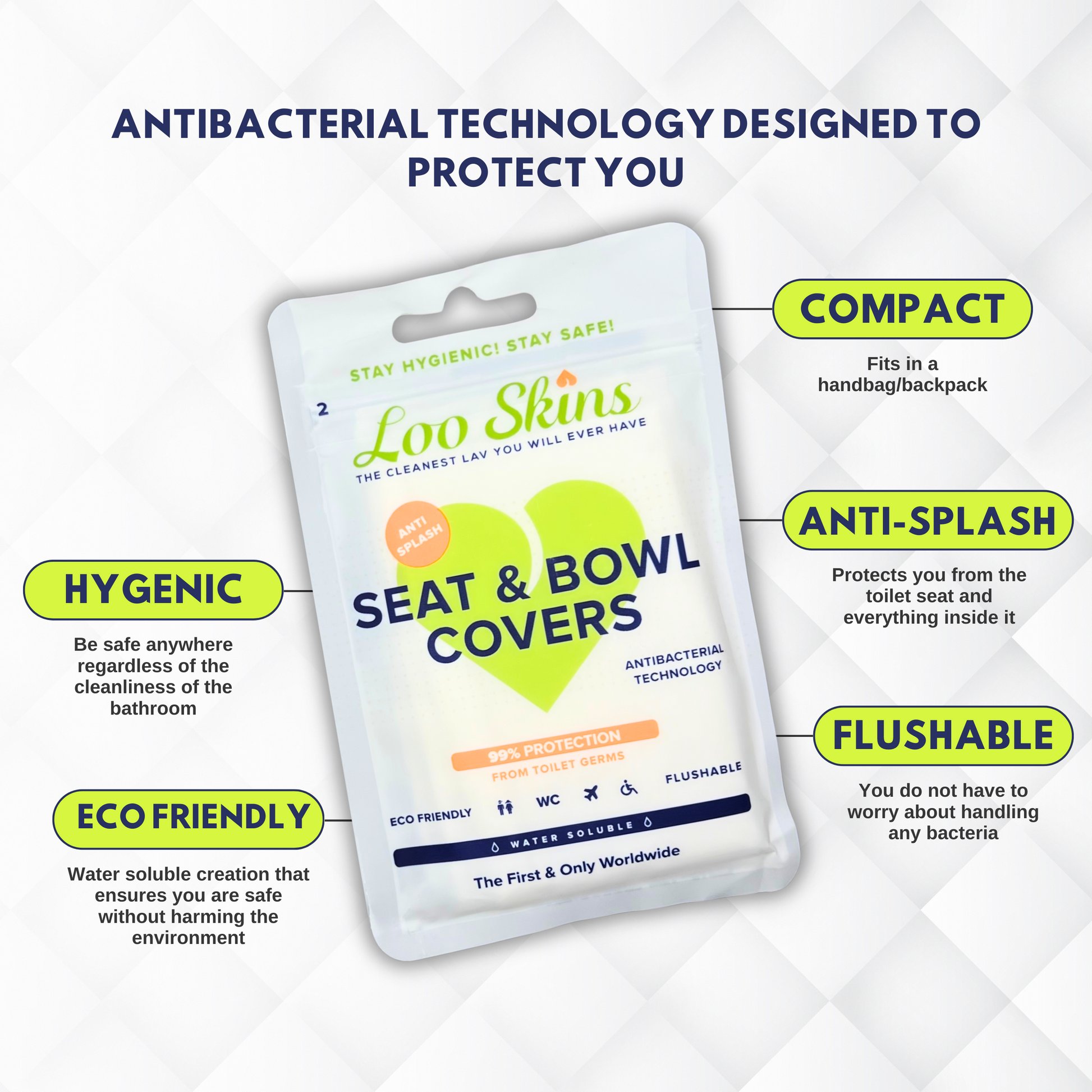 Loo Skins - Seat & Bowl Covers | 5 Pack Loo Skins - Seat & Bowl Covers | 5 Pack