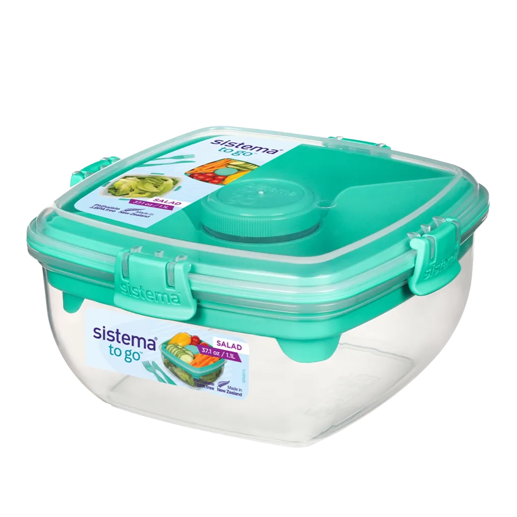 Sistema - Salad To Go 1.1L - Teal Sistema - Salad To Go 1.1L - Teal