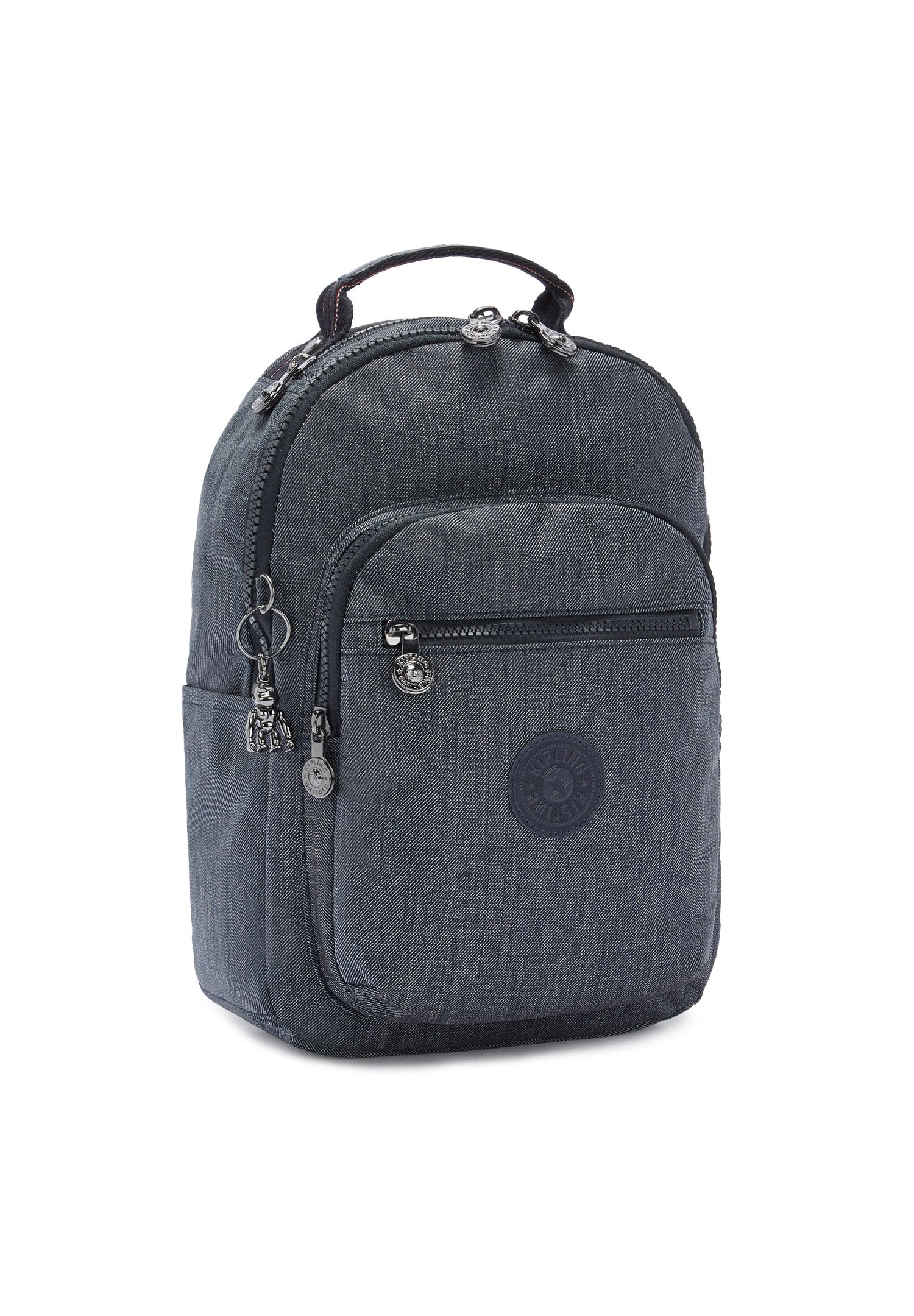Kipling SEOUL S Active Denim backpack back view
