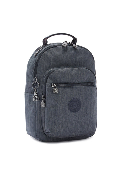 Kipling SEOUL S Active Denim backpack back view
