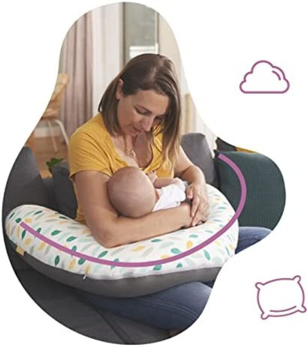Babymoov - Maternity Cushion Feathers Nursing Pillow Babymoov - Maternity Cushion Feathers Nursing Pillow