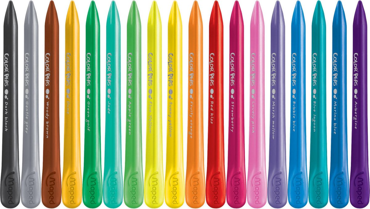 Maped - PLASTICLEAN CRAYONS Set of 18 Maped - PLASTICLEAN CRAYONS Set of 18