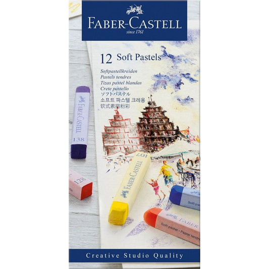 Faber-Castell soft pastels wallet of 12