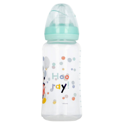 Stor - Baby Bottle 360ml Wide Neck | Silicone Teat 3 Positions | COOL LIKE MICKEY