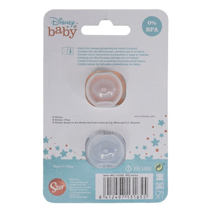 Stor - Two Symmetrical Silicone Pacifiers with Cover |6m+| MINNIE INDIGO DREAMS