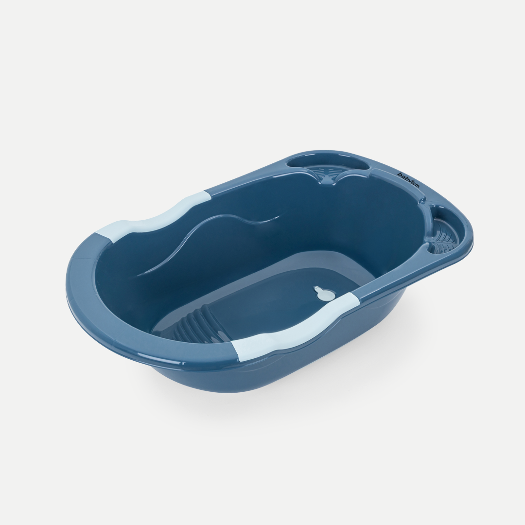 BabyJem Bath Tub Print with drainage hole Indigo Blue