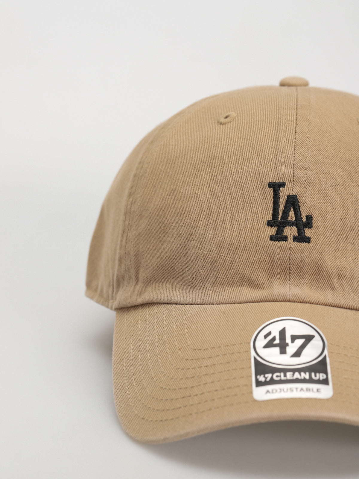47 Brand Los Angeles Dodgers Base Runner Clean Up Cap Khaki - side