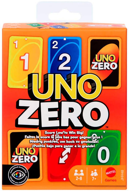 UNO Zero Card Game Strategy Family Game 2-8 Players