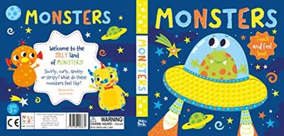 North Parade - Silicone Board Book: Monster | 0-12M
