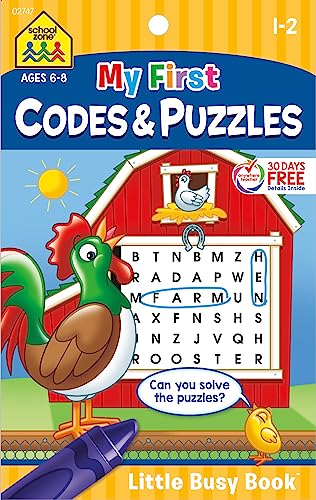My First Codes & Puzzles Workbook Ages 6-8