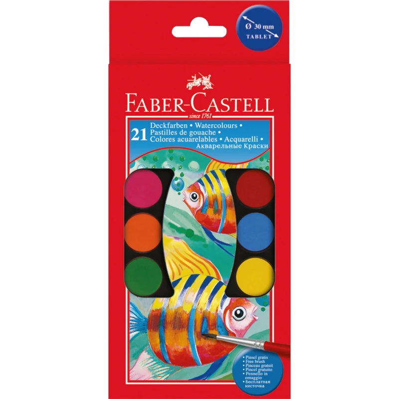 Faber-Castell watercolour paint box 21 colours