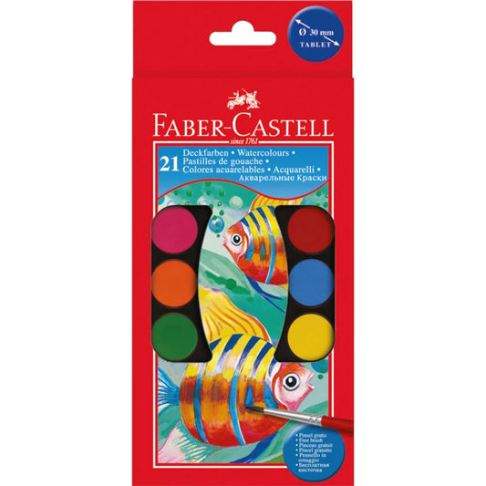Faber-Castell watercolour paint box 21 colours