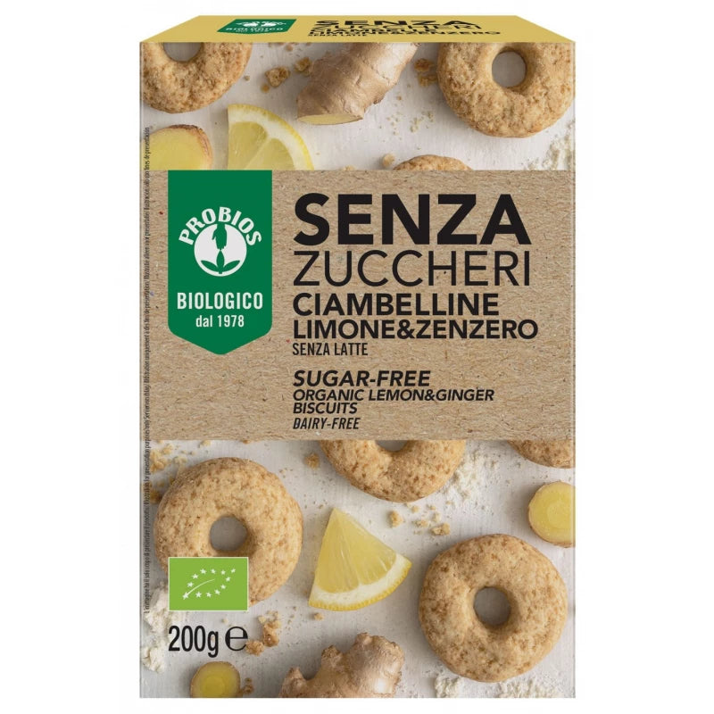 Probios Organic Lemon and Ginger Biscuits 200g