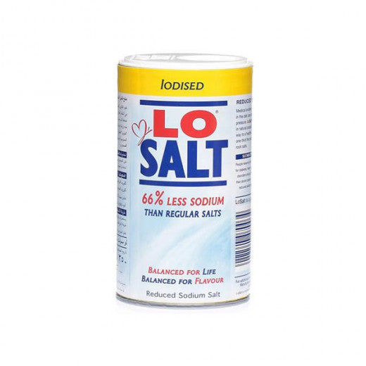 Lo Salt Iodised 66% Less Sodium 350g Lo Salt Iodised 66% Less Sodium 350g