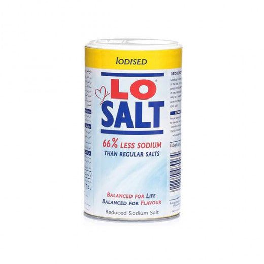 Lo Salt Iodised 66% Less Sodium 350g