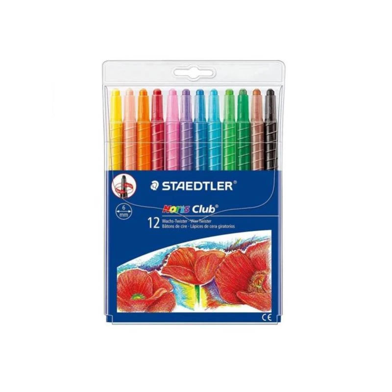 Staedtler Noris Club wax twister crayons pack of 12