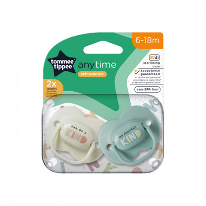 Tommee Tippee - Anytime Soothers "Kind" 0-6m | 2 Pack